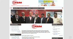 Desktop Screenshot of fadaindia.org